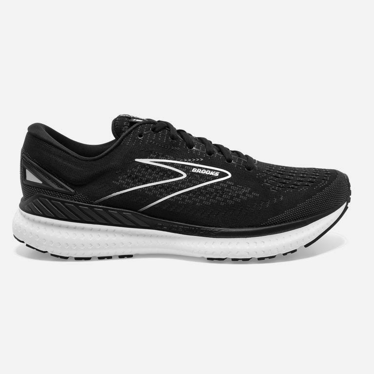 Ténis Brooks Glycerin Gts 19 Max Cushion Sapatilhas De Corrida Para Estrada Homem Pretas/Branco (670